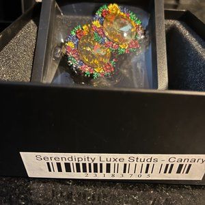 Sassy Jones Serendipity Heirloom Earrings - Canary